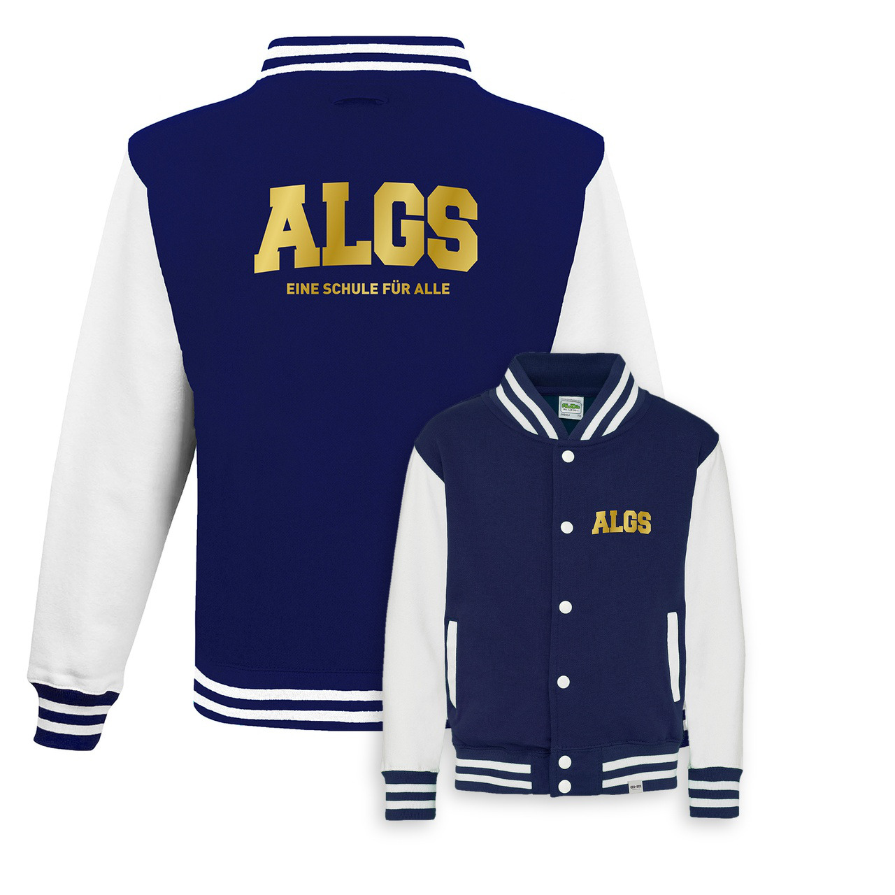 College-Jacke – Oxfordnavy-Weiß