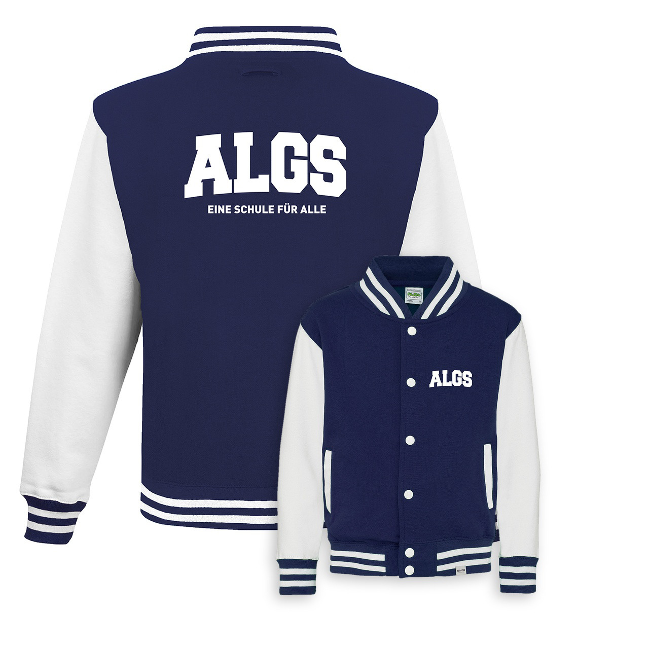 College-Jacke – Oxfordnavy-Weiß