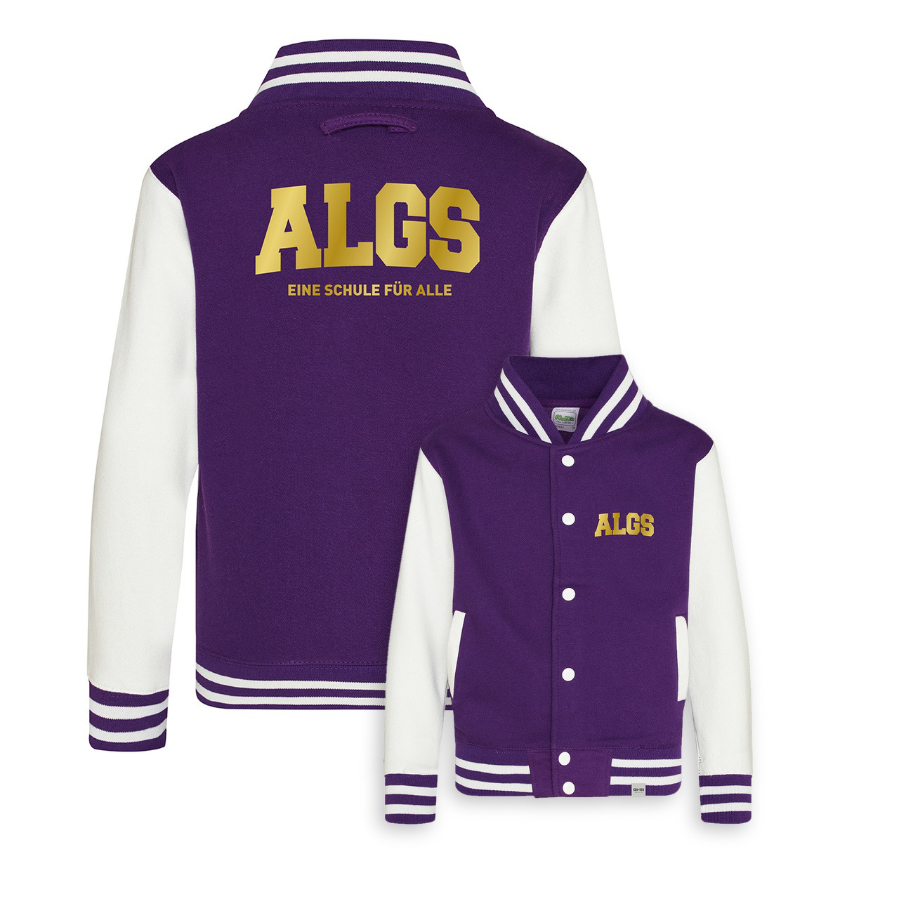 College-Jacke – Purple-Weiß