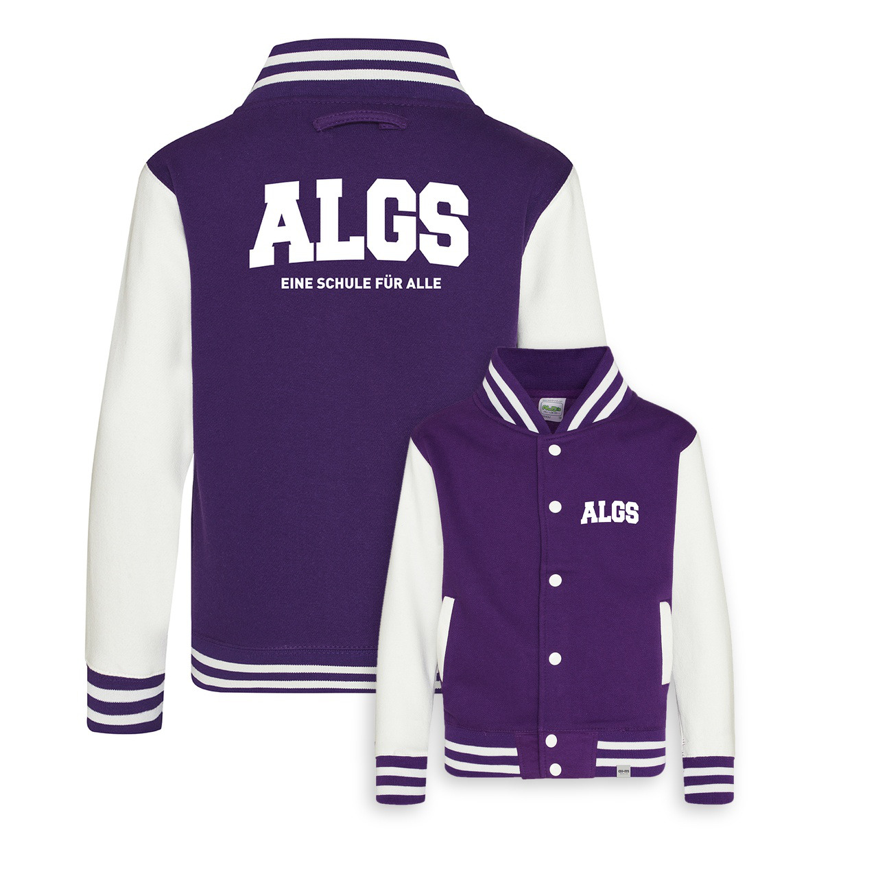 College-Jacke – Purple-Weiß