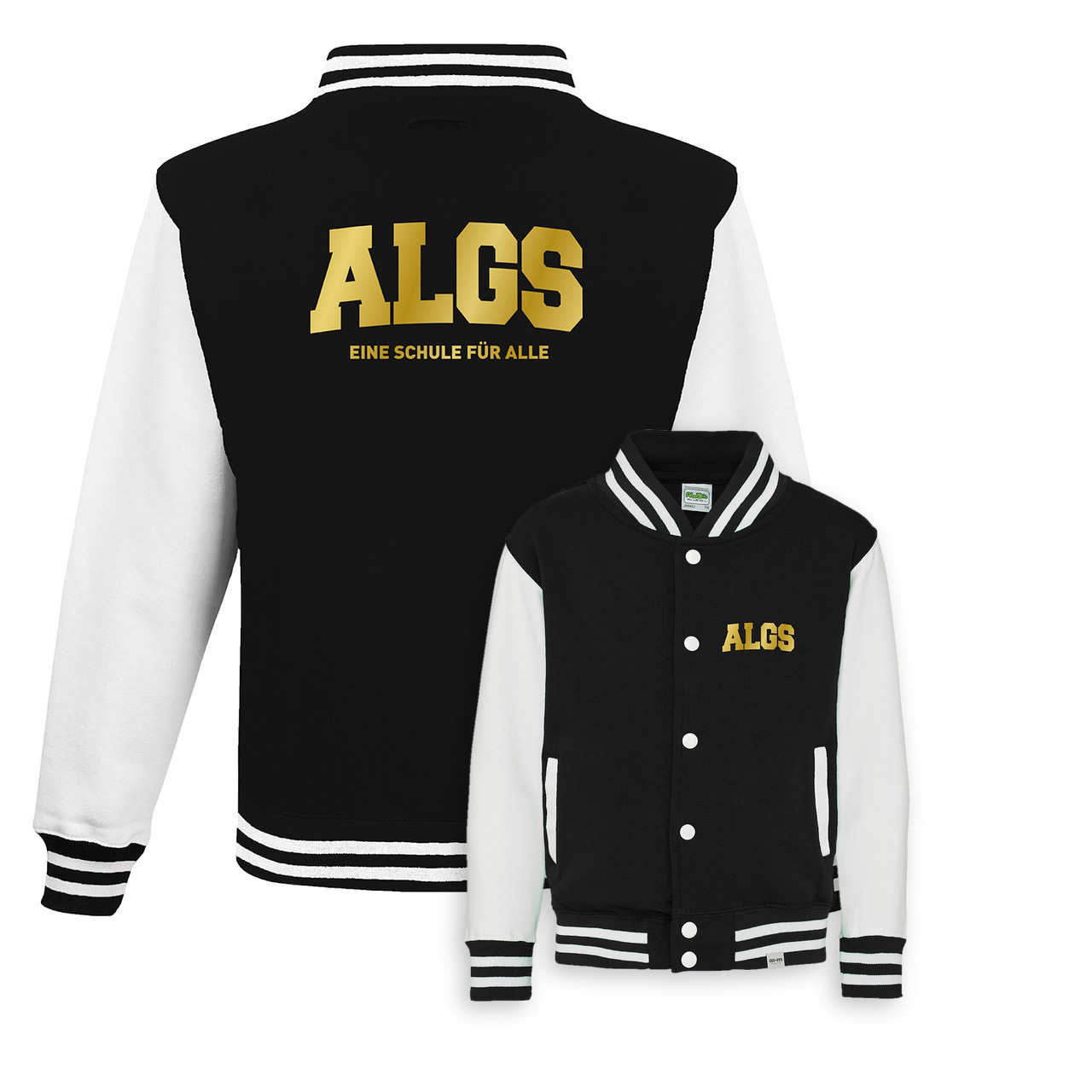 College-Jacke – Schwarz-Weiß