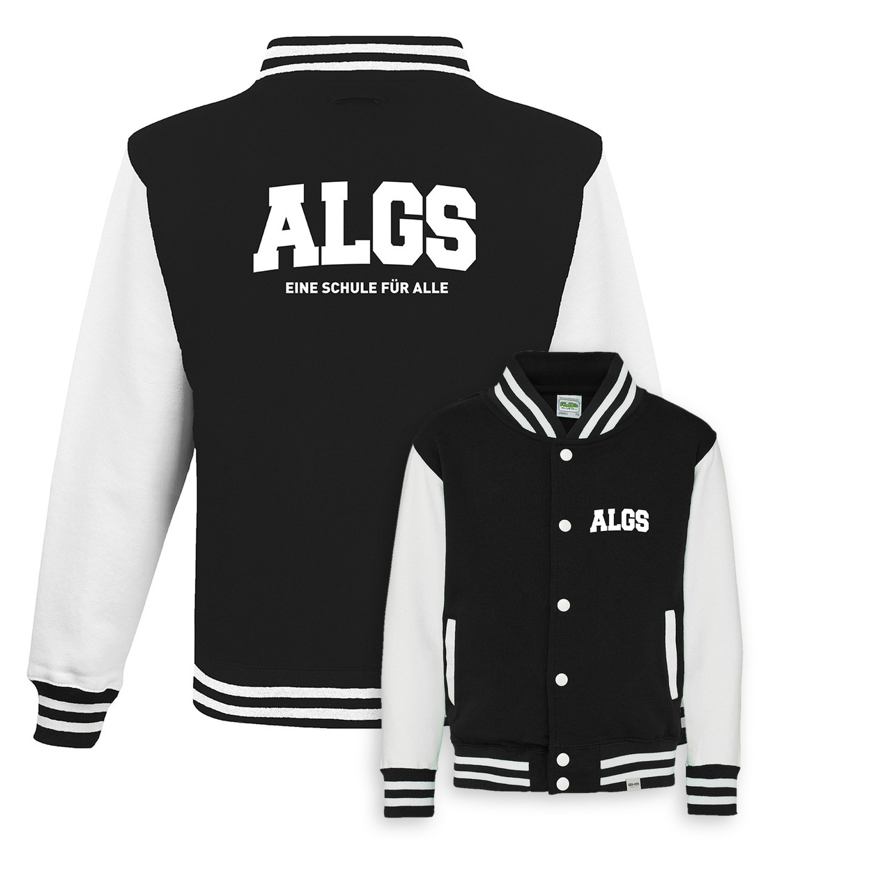 College-Jacke – Schwarz-Weiß