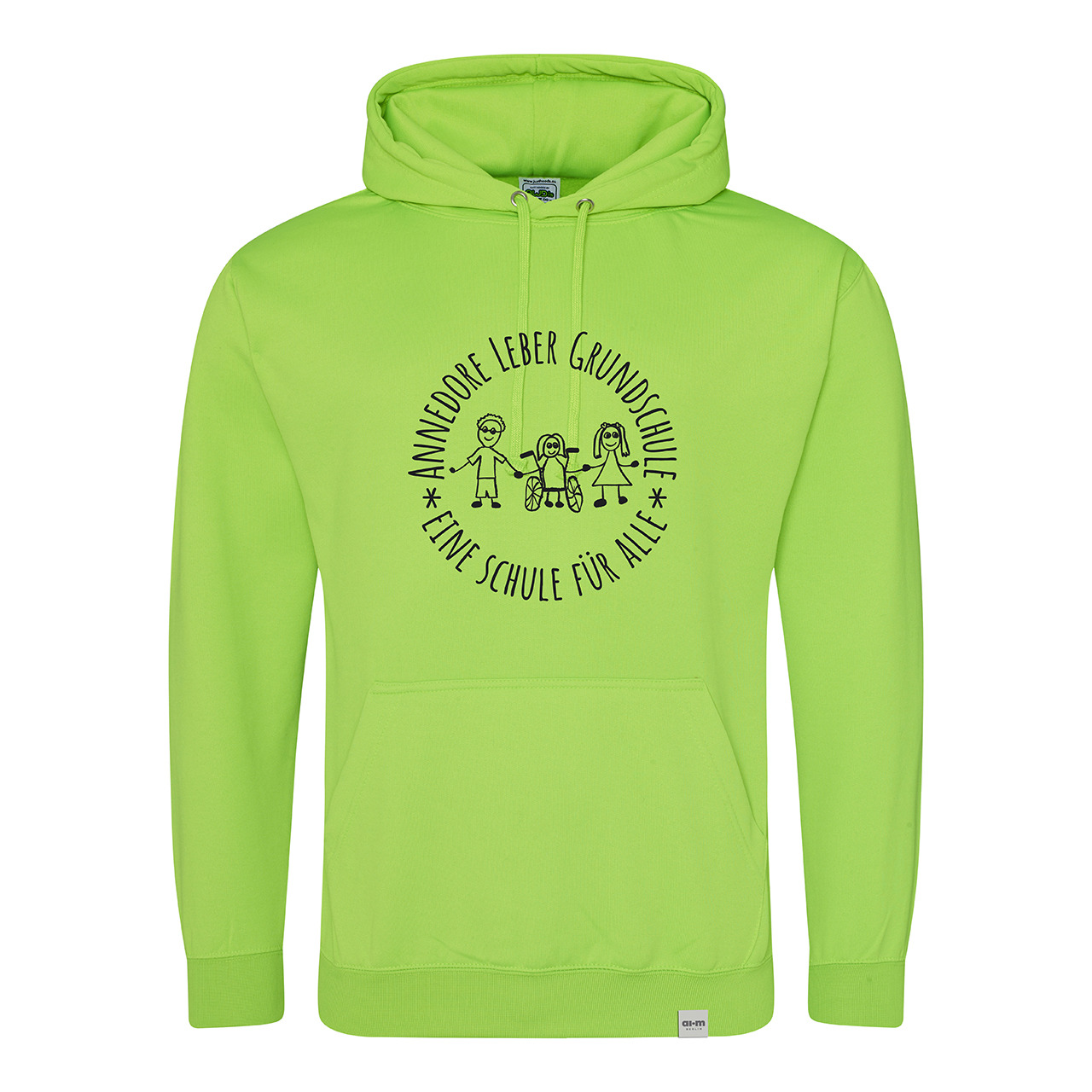 Kapuzenpullover (Hoodie) – Neongrün