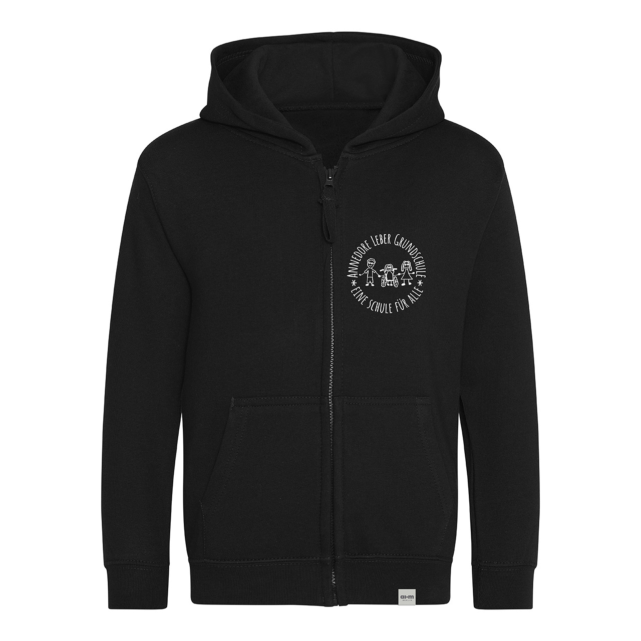 Kapuzenjacke (Zoodie) – Schwarz