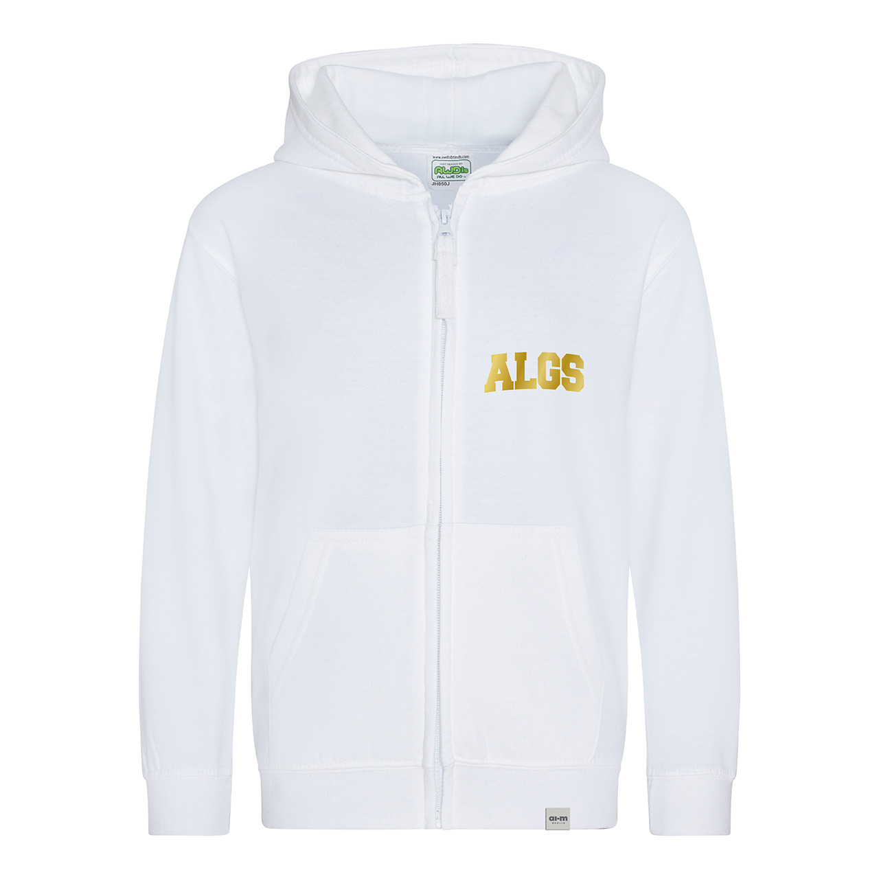 Kapuzenjacke (Zoodie) – Weiß