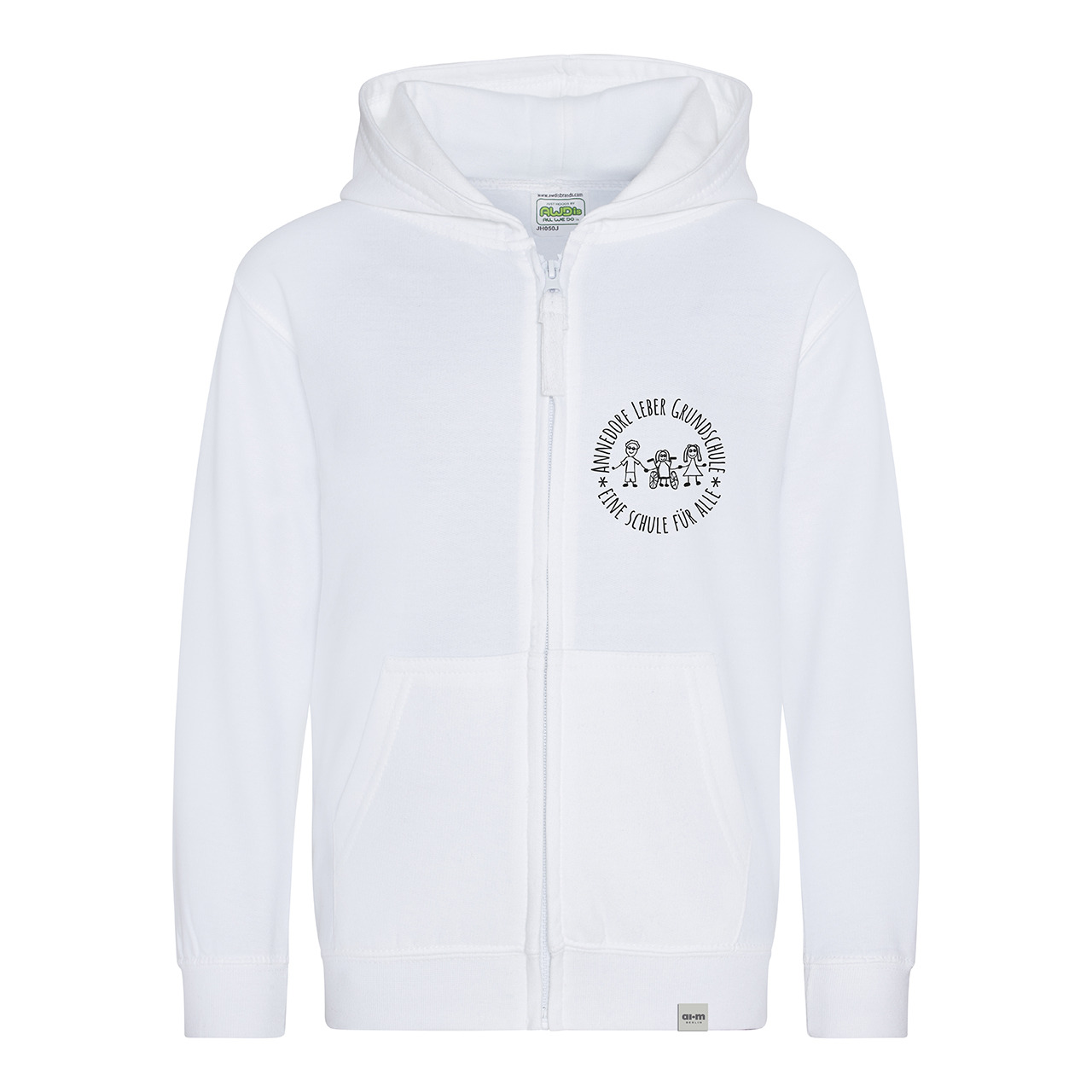 Kapuzenjacke (Zoodie) – Weiß